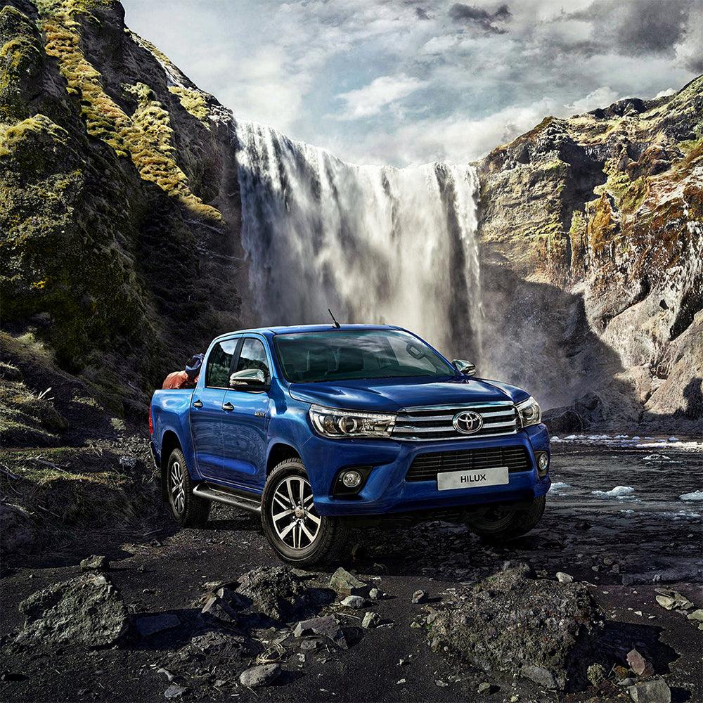 LED Headlight Assembly Dual Beam Projector Black For 2015-2020 Toyota Hilux SR5 8th Gens (GUN125, GUN126R) Pre-Facelift