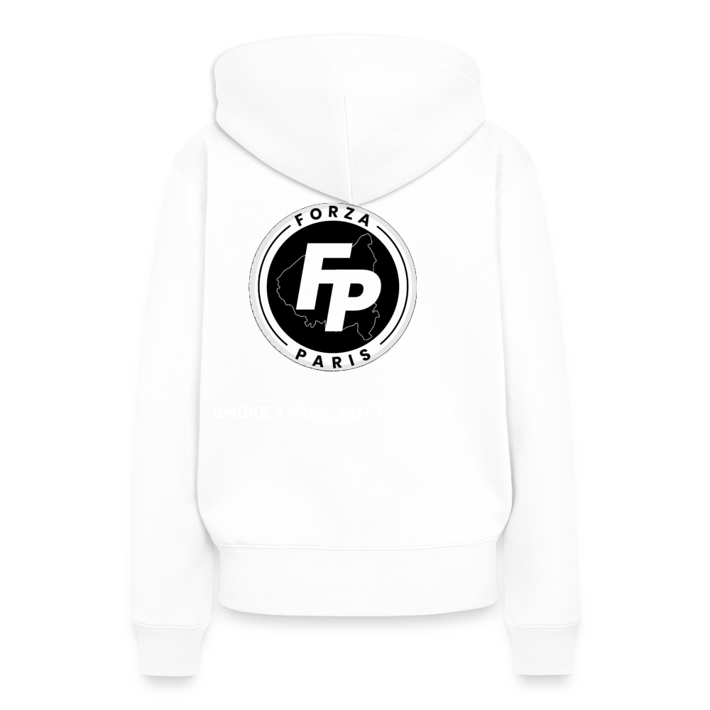 Sweat-shirt à capuche Premium pour femmes - blanc