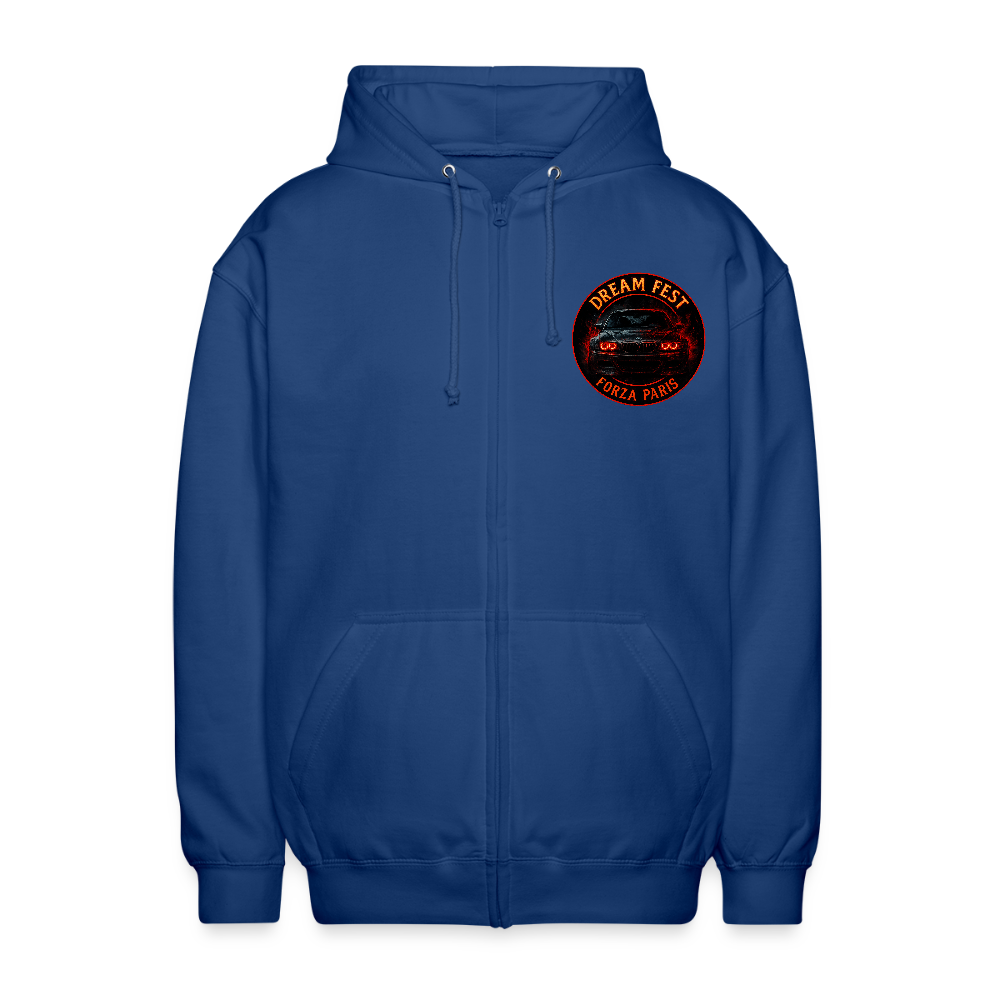 Veste à capuche unisexe - bleu royal