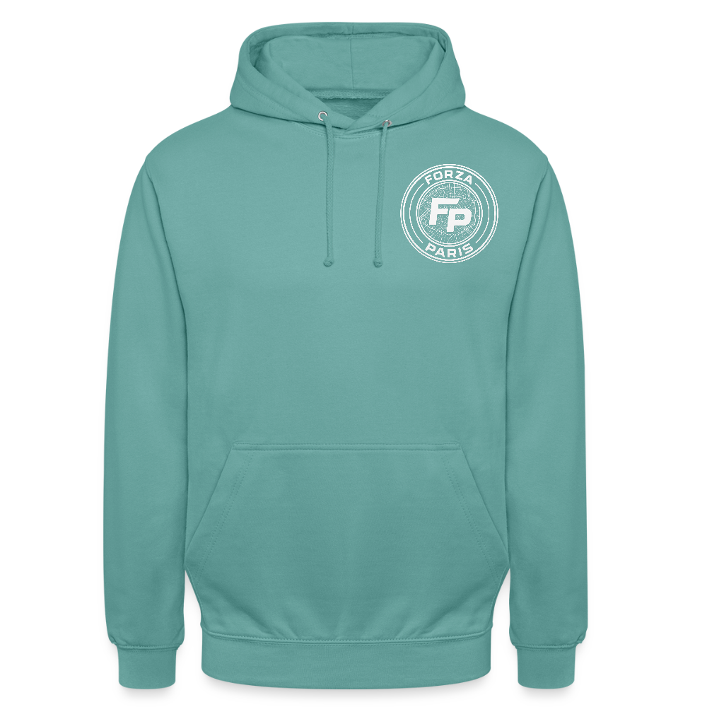 Sweat-shirt à capuche unisexe - turquoise pastel