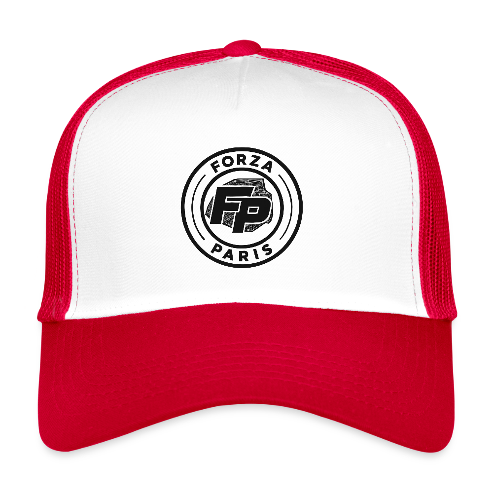 Trucker Cap - blanc/rouge