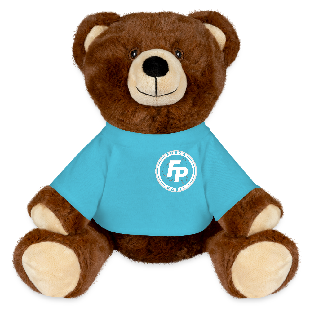 MiniFeet® RecycelBär® Teddy Bear Brown - atoll blue