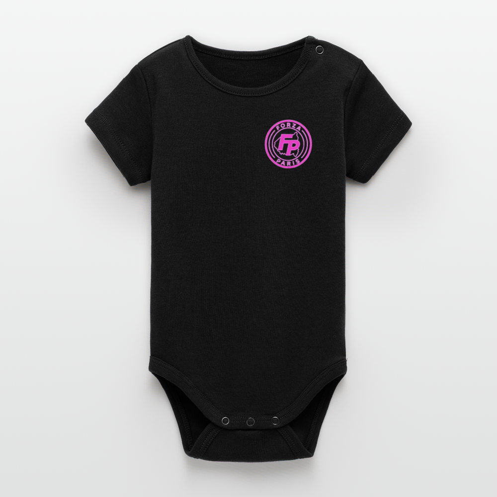 Body bio Bébé à manches courtes Stanley/Stella - noir