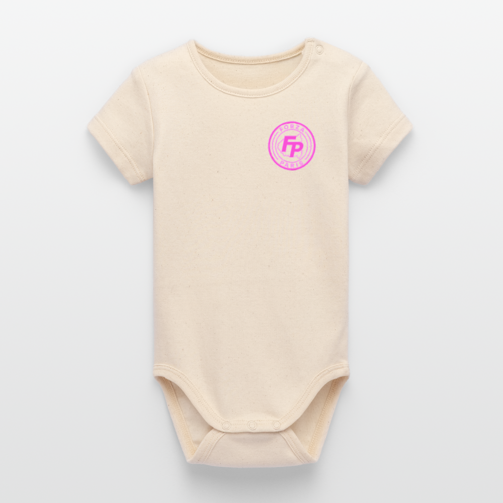 Body bio Bébé à manches courtes Stanley/Stella - blanc gris