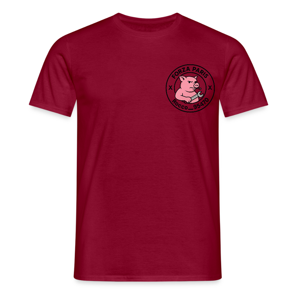T-shirt Homme - rouge brique