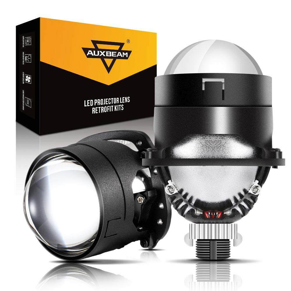 2.5 Inch 80W 6000K Bi-LED Projector Lens Headlight Non-Destructive Installation Projector Lens for Car | 2PCS/Set