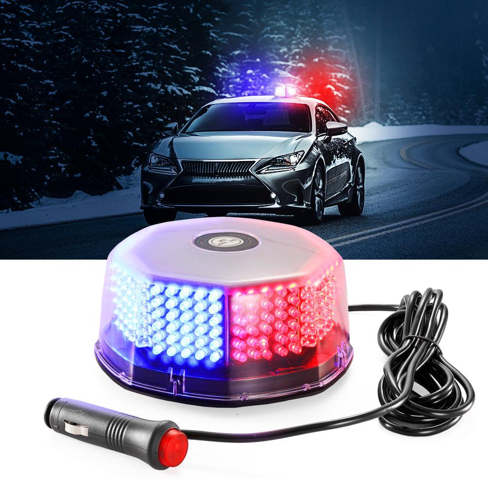 240 LED Emergency Warning Rotating Strobe Beacon Light with Magnetic Base for 12V Vehicle Cars Truck Snow Plow