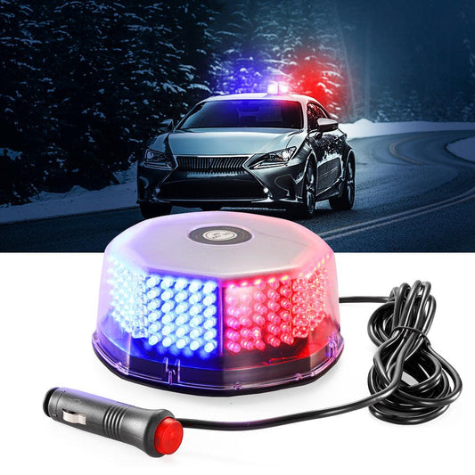240 LED Emergency Warning Rotating Strobe Beacon Light with Magnetic Base for 12V Vehicle Cars Truck Snow Plow