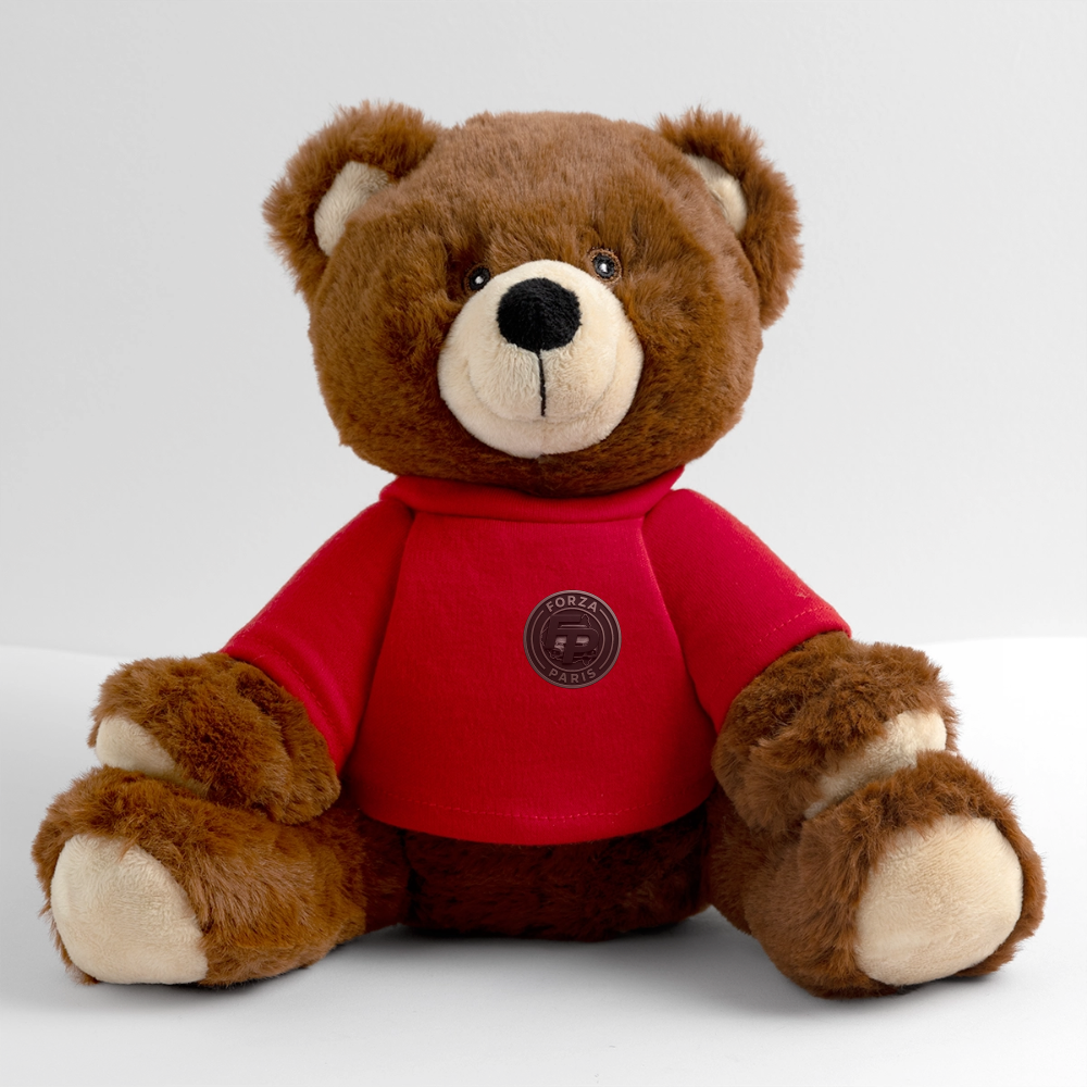 Nounours RecycelBär® marron - rouge