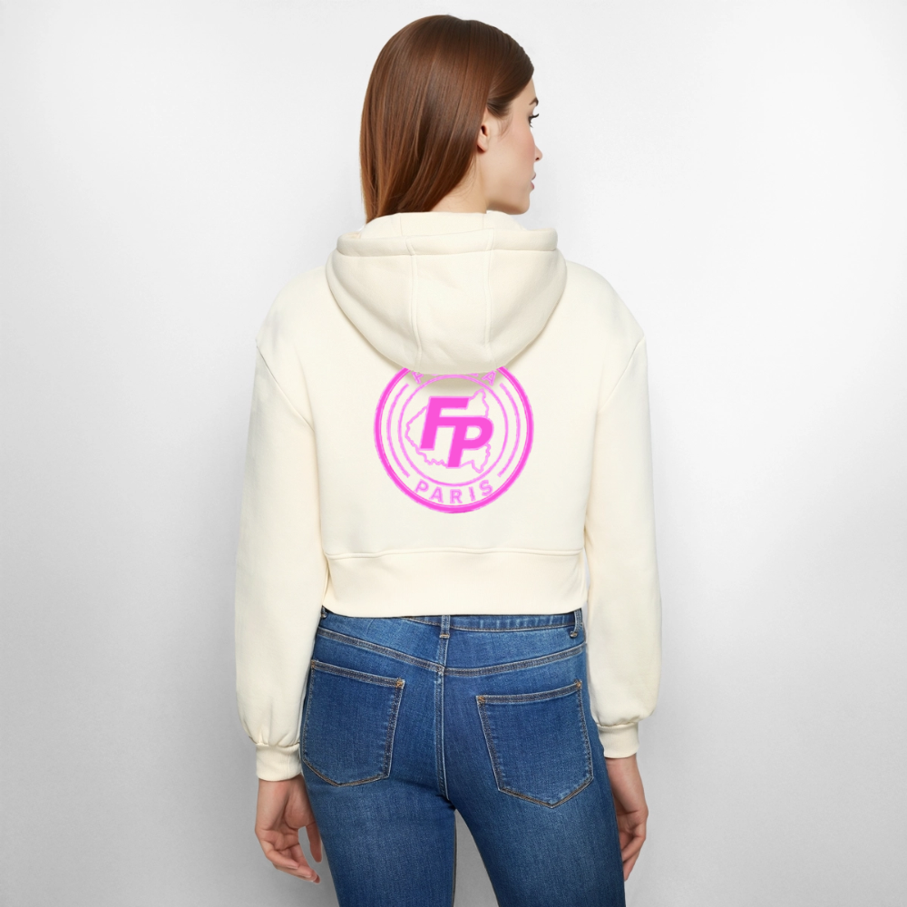 Veste à capuche courte oversize Femme - nature