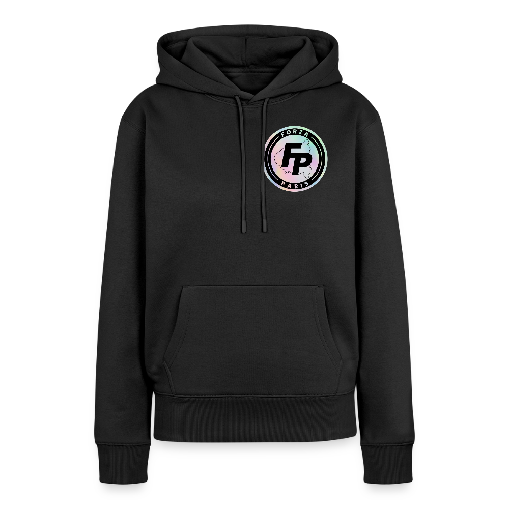 Sweat-shirt à capuche Premium pour femmes - noir