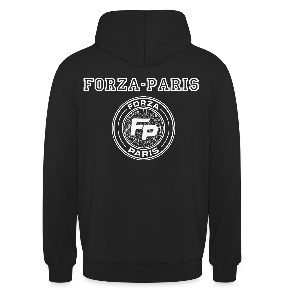 Sweat-shirt à capuche unisexe - noir