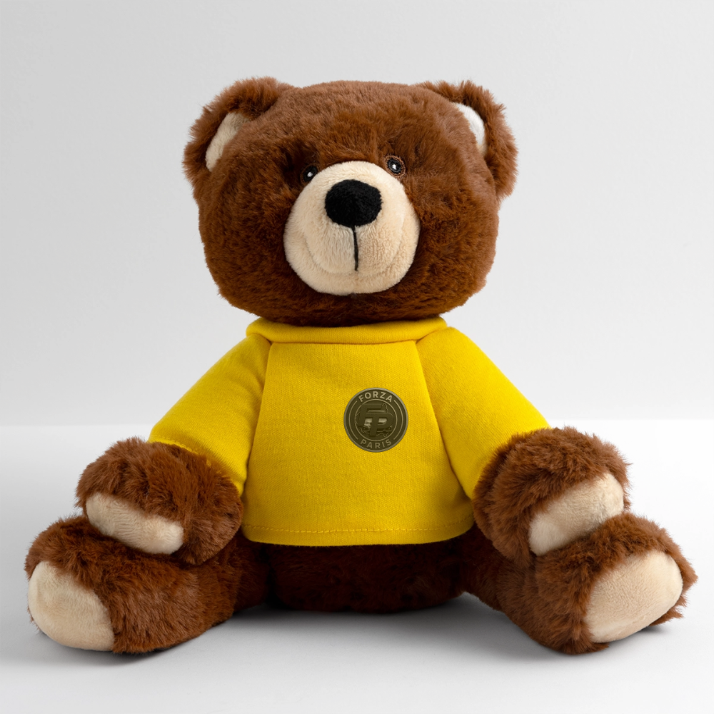 Nounours RecycelBär® marron - jaune soleil