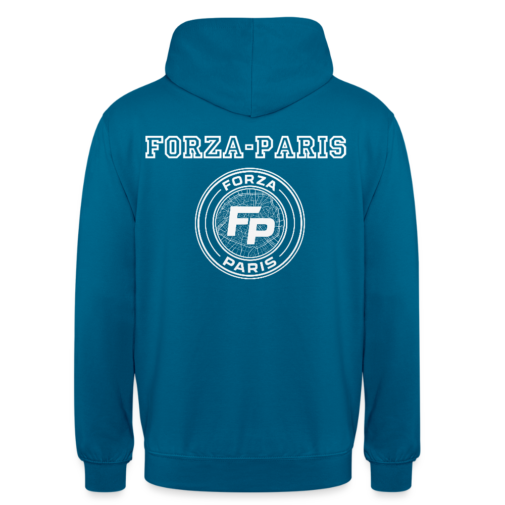 Sweat-shirt à capuche unisexe - bleu profond 