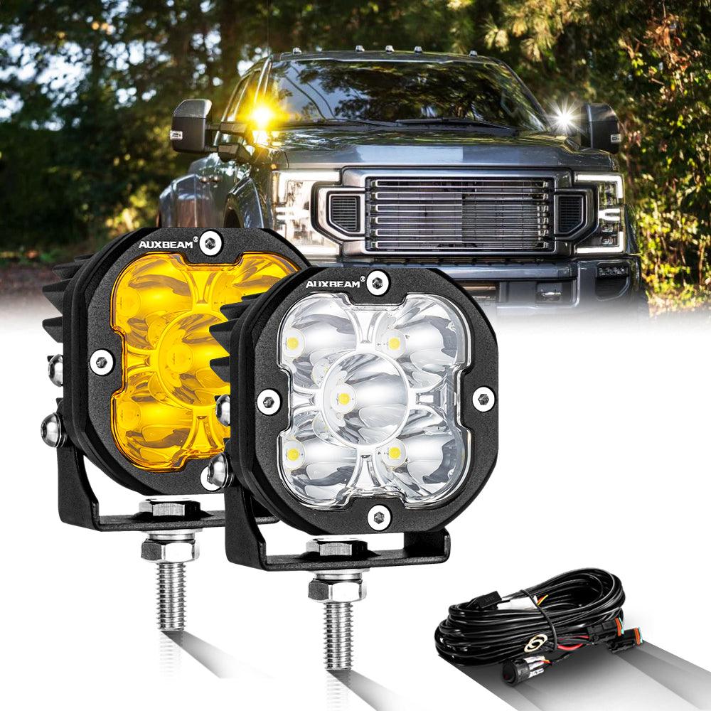 3 Inch 80W 9600LM LED Pods Lights White&Amber for FORD - Auxbeam  – éclairage LED auto