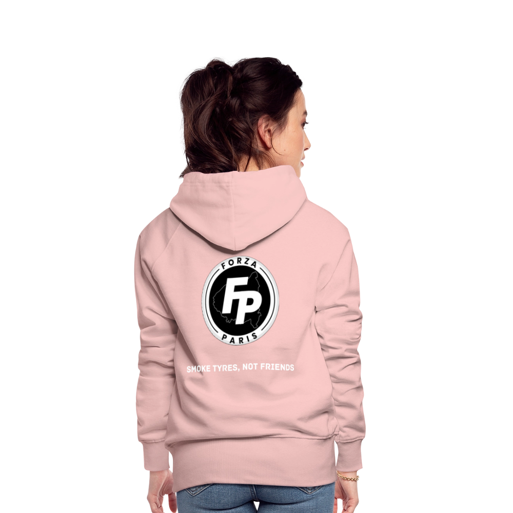 Sweat-shirt à capuche Premium pour femmes - rose cristal