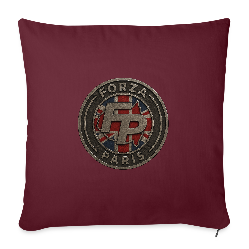 Housse de coussin décorative 45 x 45 cm - bordeaux