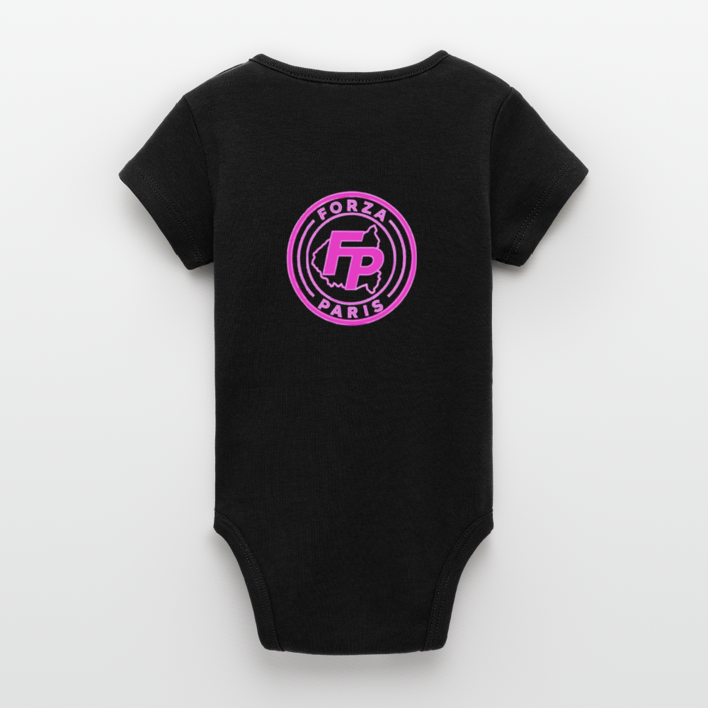 Body bio Bébé à manches courtes Stanley/Stella - noir