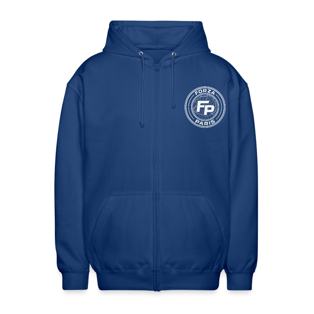 Veste à capuche unisexe - bleu royal