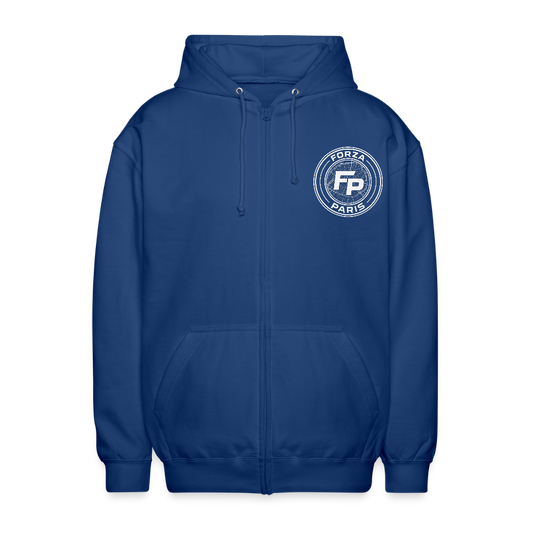 Veste à capuche unisexe - bleu royal