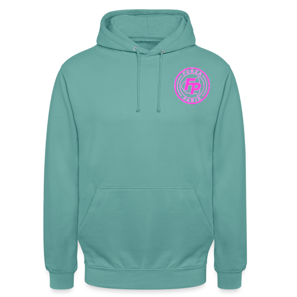 Sweat-shirt à capuche unisexe - turquoise pastel