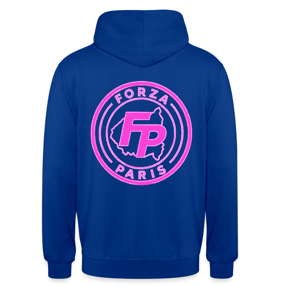 Sweat-shirt à capuche unisexe - bleu royal