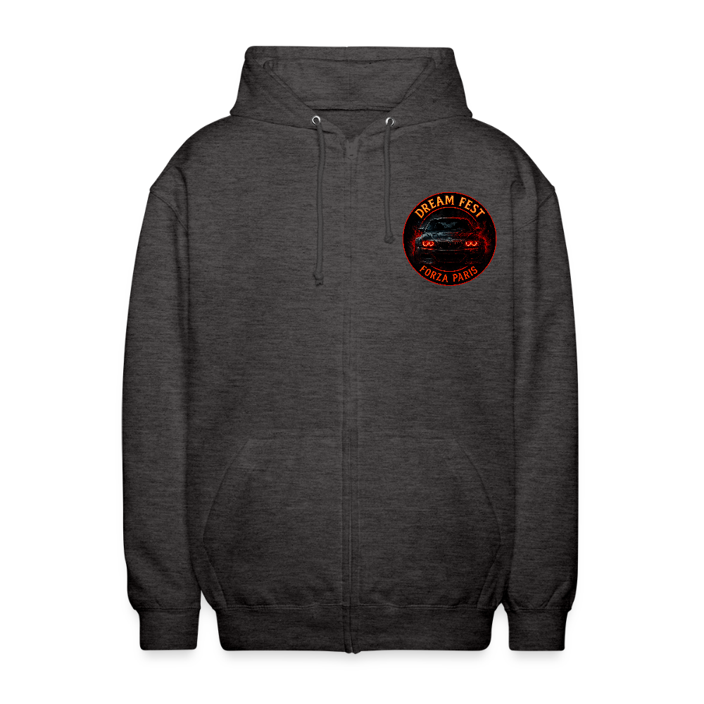 Veste à capuche unisexe - charbon