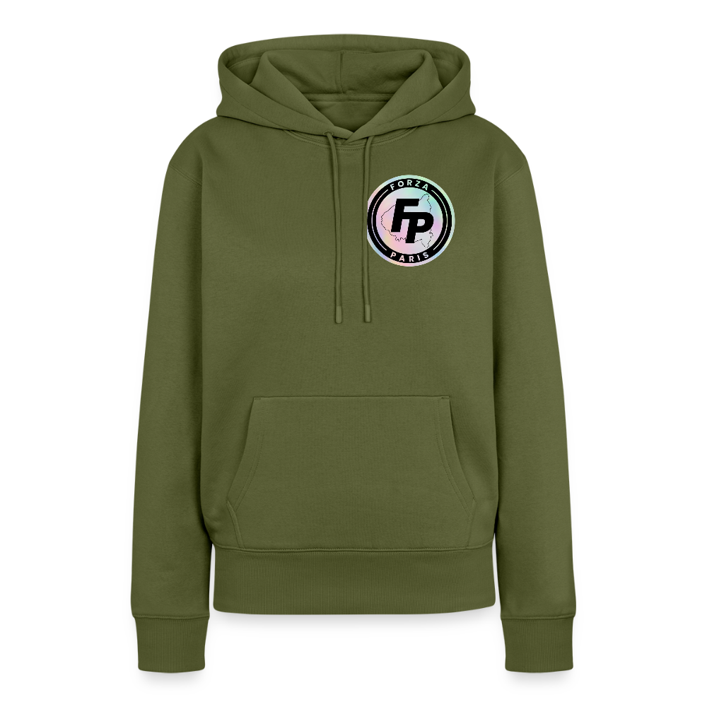 Sweat-shirt à capuche Premium pour femmes - kaki