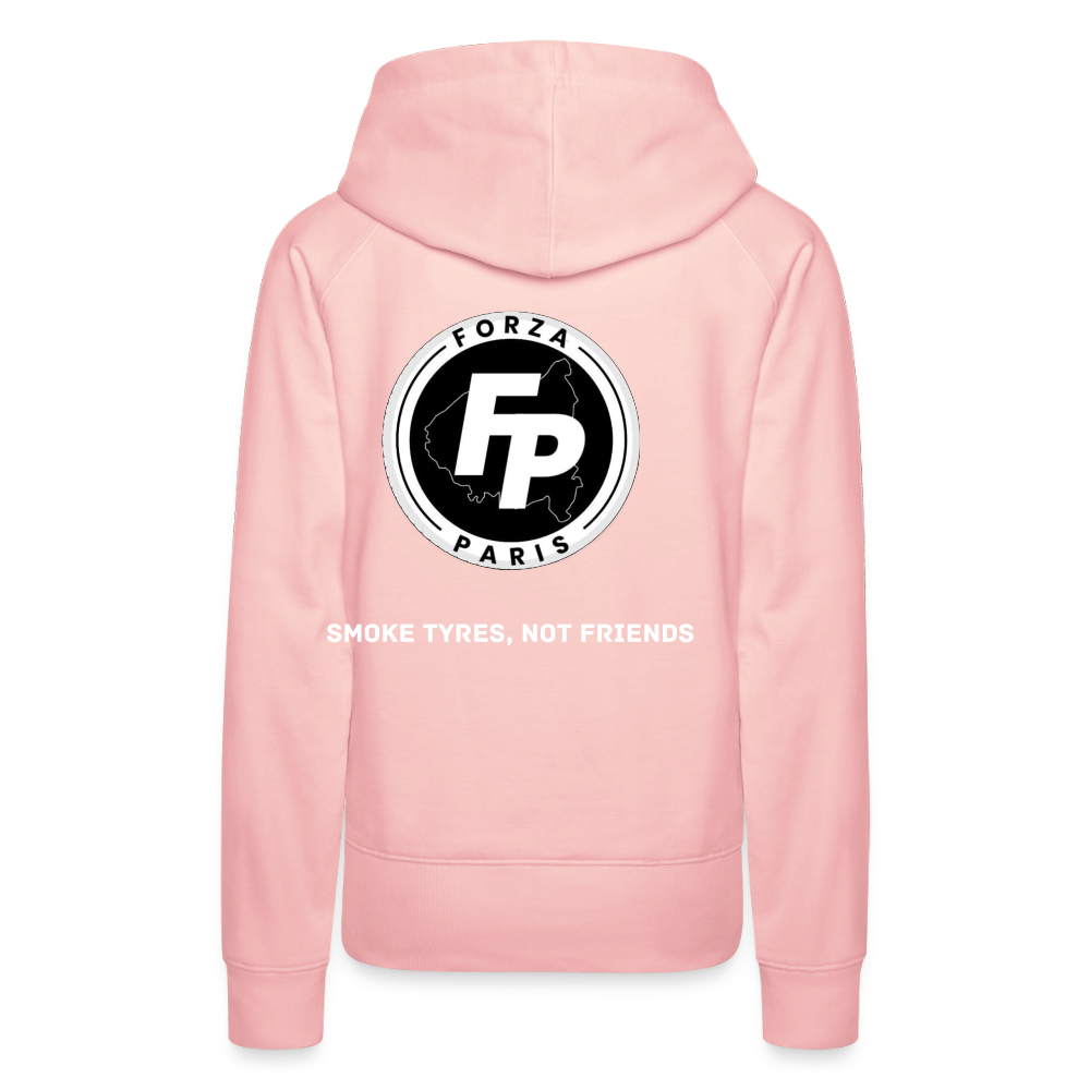 Sweat-shirt à capuche Premium pour femmes - rose cristal