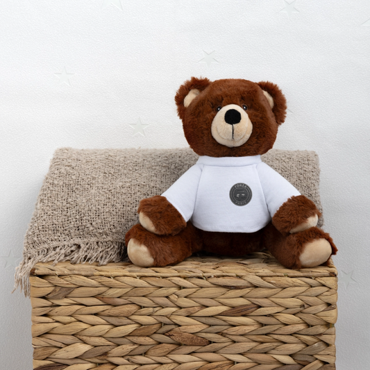 Nounours RecycelBär® marron - blanc