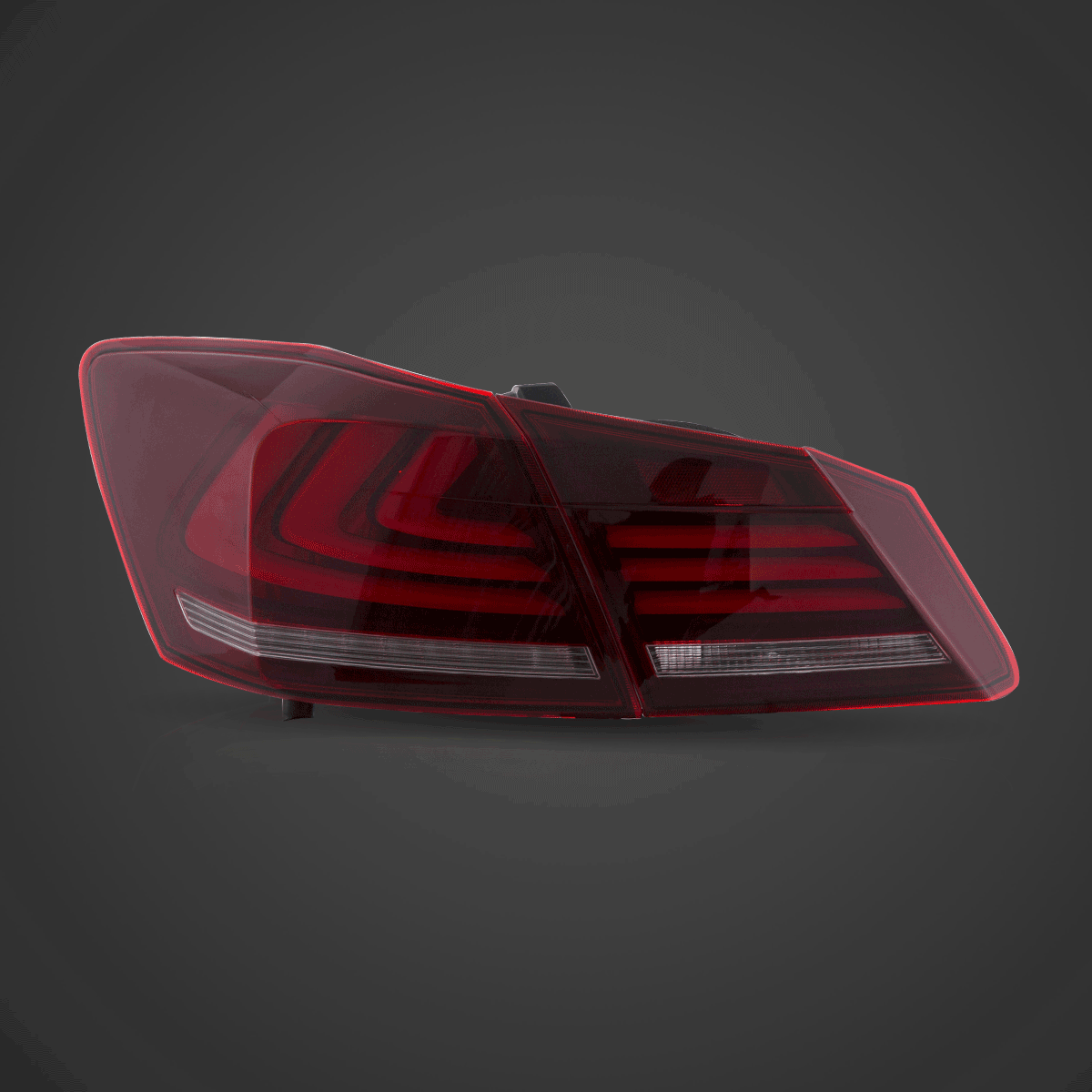 مجموعة مصابيح خلفية LED مع إشارة انعطاف متسلسلة لسيارة هوندا أكورد سيدان الجيل التاسع موديلات 2013-2017