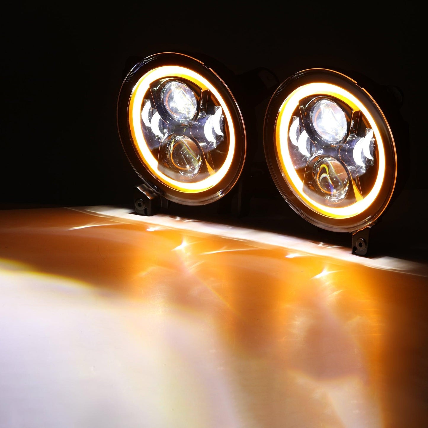 (2pcs/set) 9 Inch LED Headlights with DRL Halo Ring for Jeeps Wrangler JL Jeep Gladiator JT 2018 2019 2020 2021 2022