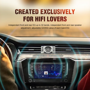 7” Android 13 sound quality upgrade navigation DTS pure digital DSP amplifier for Volkswagen SEAT Skoda integrated wireless Carplay and Android Auto