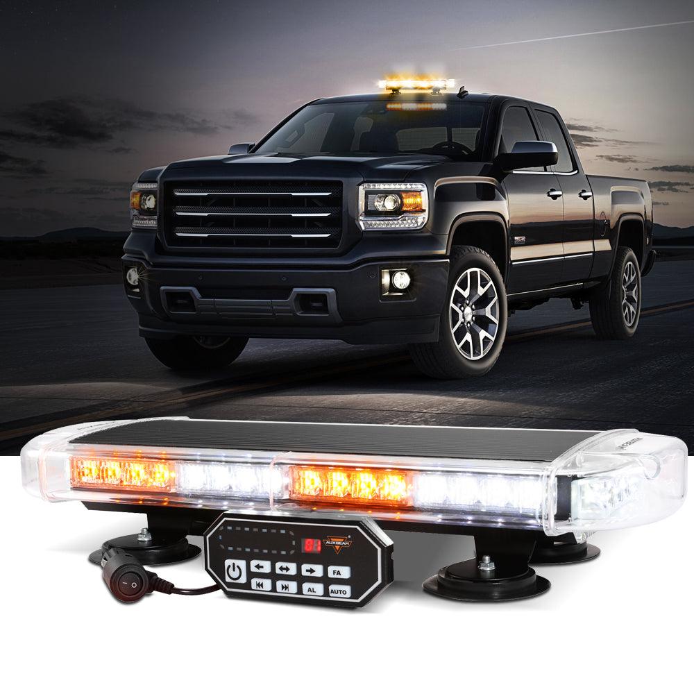 21.5" Rooftop Strobe Flashing Light Bar, 20 Flashing Modes Magnetic Mount Emergency Safety Warning Caution Beacon Lights