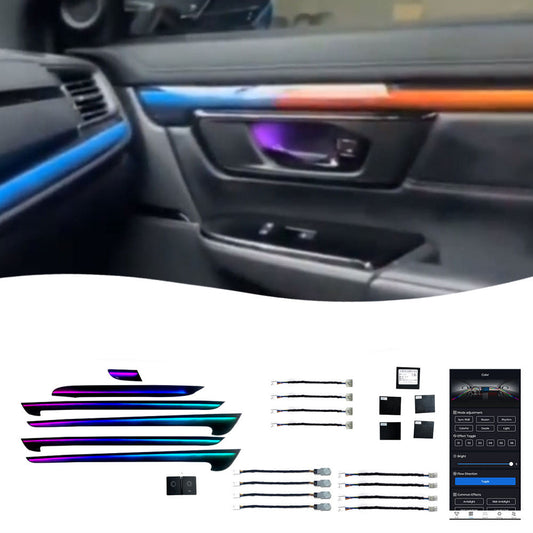 20 21BREEZE Vente Directe Usine Lumière Ambiante Intérieure Voiture Ombre Dynamique Couleur Magique 18 Lumières Pour Honda BREEZE