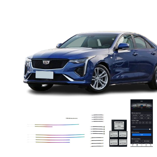 Vente Directe Usine 20-23CT4 Lumière Dambiance Intérieure De Voiture De Haute Qualité Version LED 18 Lampes Pour Cadillac 20-23 CT4