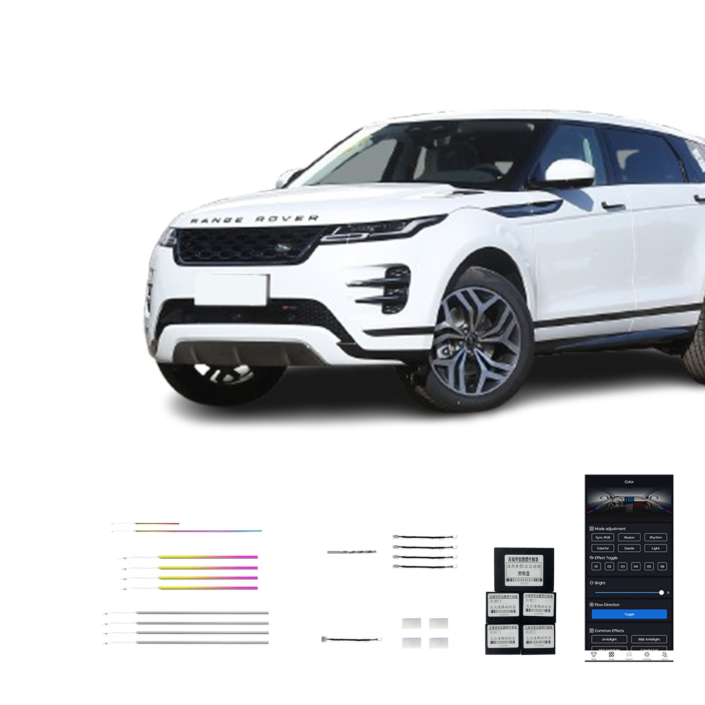 20-23 Evoque Vente Directe Usine Lumière Ambiante Intérieure Voiture Led Couleur Magique 19 Lampes Pour Land Rover Evoque 20-23