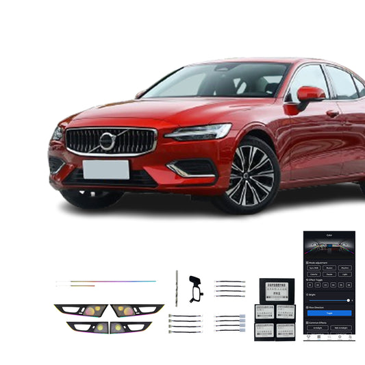 20-24 S60 Vente Directe Usine Plaque Décorative Intérieure Voiture Avec 22 Lumières Ambiantes De Haute Qualité Pour Volvo 20-24 S60
