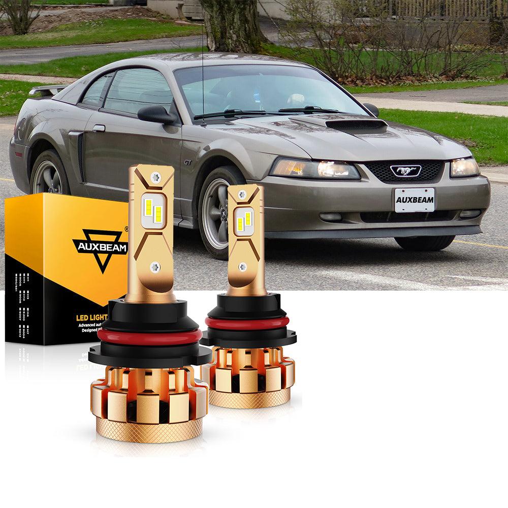 For 2000-2004 Ford Mustang F-16 Plus Series Built-in Canbus Automotive Grade 14000LM LED Light Bulbs High Low Beam Bundle - Auxbeam  – éclairage LED auto