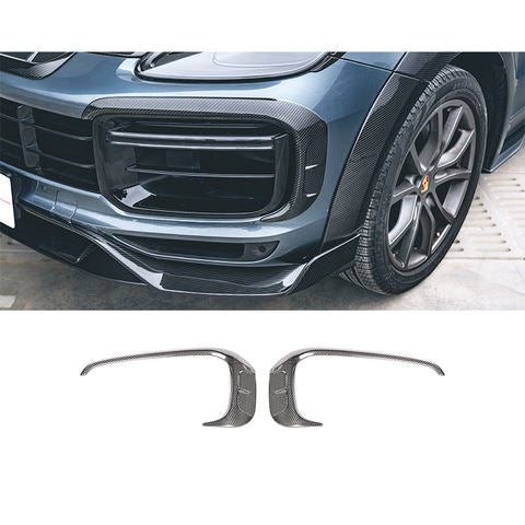 Grille Avant en Fibre de Carbone Porsche Cayenne Turbo 2018-2023