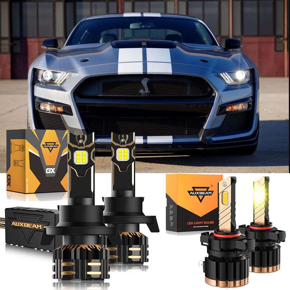 For 2007-2012 Ford Mustang Shelby GT500 H13 LED Headlight Bulbs - Auxbeam  – éclairage LED auto