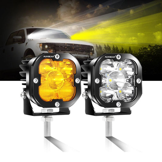 3 Inch 80W 9600LM LED Pods Lights White&Amber for FORD - Auxbeam  – éclairage LED auto