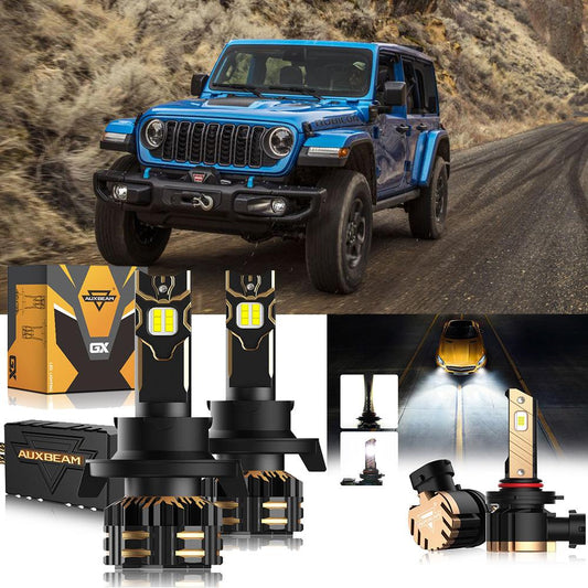 For 2007-2009 Jeep Wrangler H13 LED Headlight Bulbs - Auxbeam  – éclairage LED auto