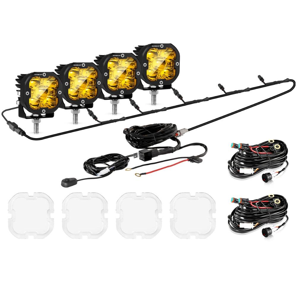 XP-ULTRA Series 3 Inch 80W 9600LM LED Pods Lights White&Amber - Auxbeam  – éclairage LED auto