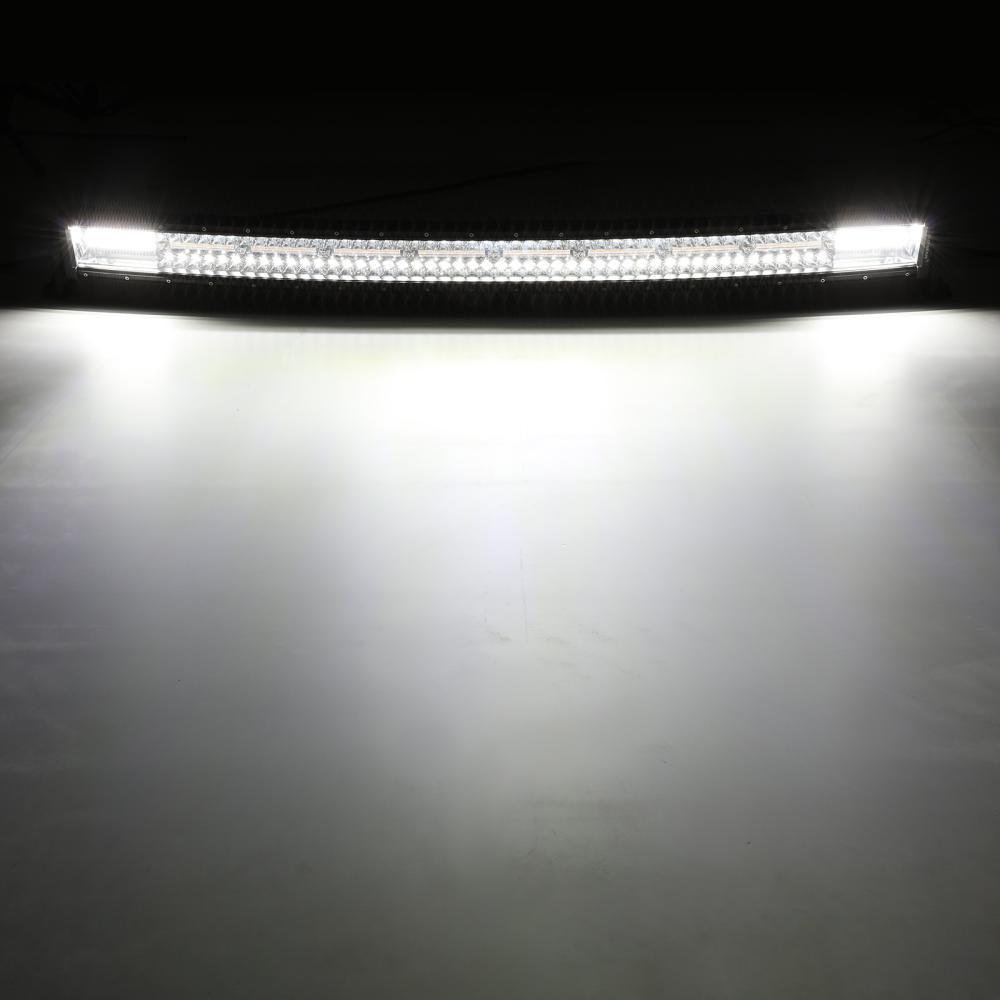 6 Modes Series 42 Inch White&amp;Amber Curved Off Road Led Light Bar