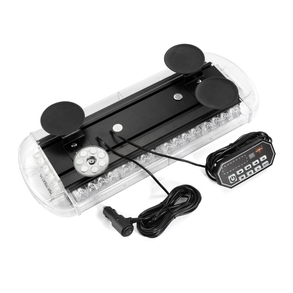 21.5" Rooftop Strobe Flashing Light Bar, 20 Flashing Modes Magnetic Mount Emergency Safety Warning Caution Beacon Lights