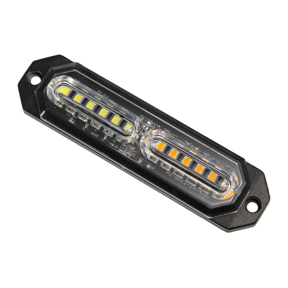 (4 قطع/مجموعة) 12 مصباح LED للطوارئ مثبت على السطح لمصابيح ستروب للشاحنات والمركبات والسيارات الرباعية والشاحنات الصغيرة 