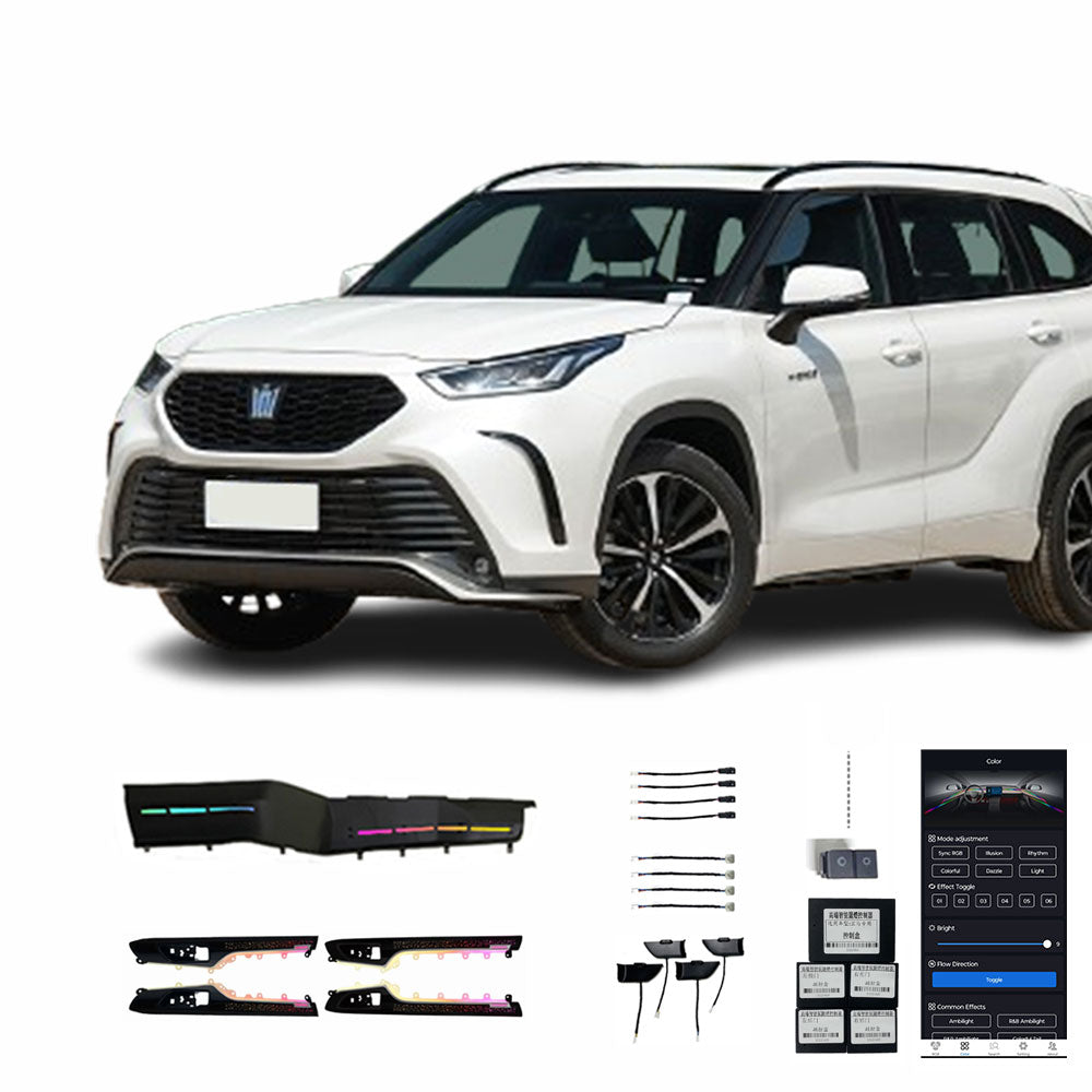 21 23 Crown Kluger 22 Lumières Ciel Étoilé Éclairage dAmbiance Intérieur Automobile Configuration Haute et Basse