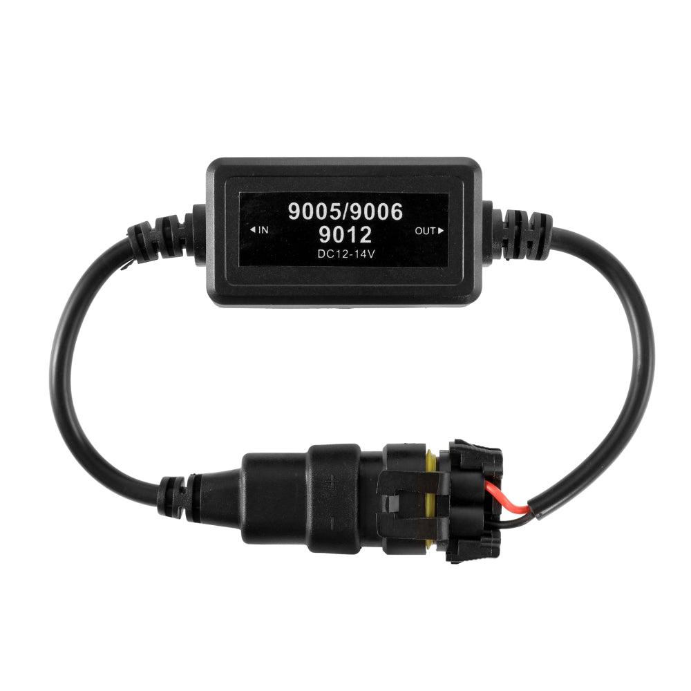 مجموعة تحويل مصابيح LED الأمامية المُحسّنة طراز C10 طراز 9006/HB4 وفك تشفير Canbus ومضاد للوميض وفرط الوميض بدون تحذير، مكونة من قطعتين/مجموعة