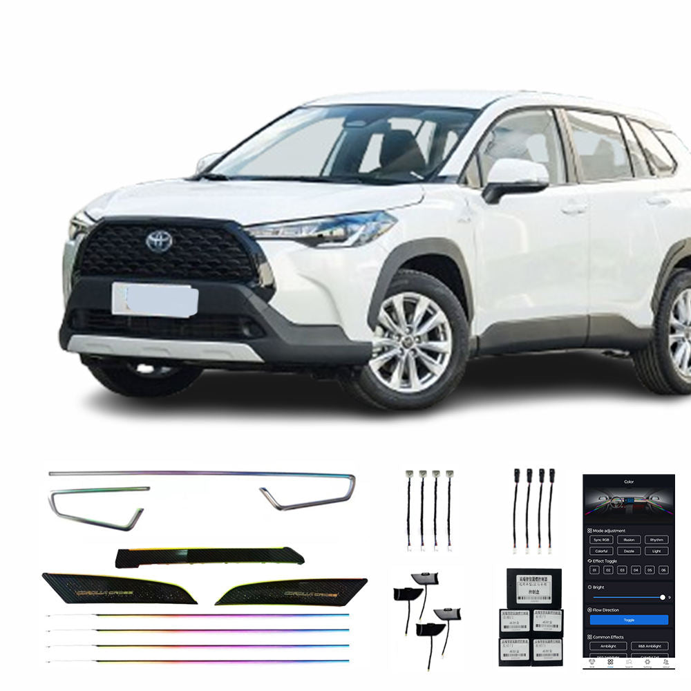 22 23 Corolla Cross Frontlander Version Star 21 Lumières Éclairage Ambiant Intérieur De Voiture De Haute Qualité